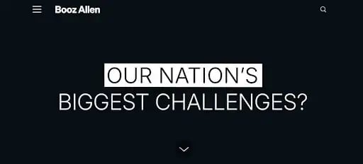 Booz Allen Hamilton connected with national-level projects and cloud security.