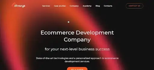Dinarys promotes ecommerce builds using modern composable architecture.