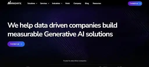 Markovate crea soluciones de IA generativa medibles para el comercio electrónico con gran cantidad de contenido.