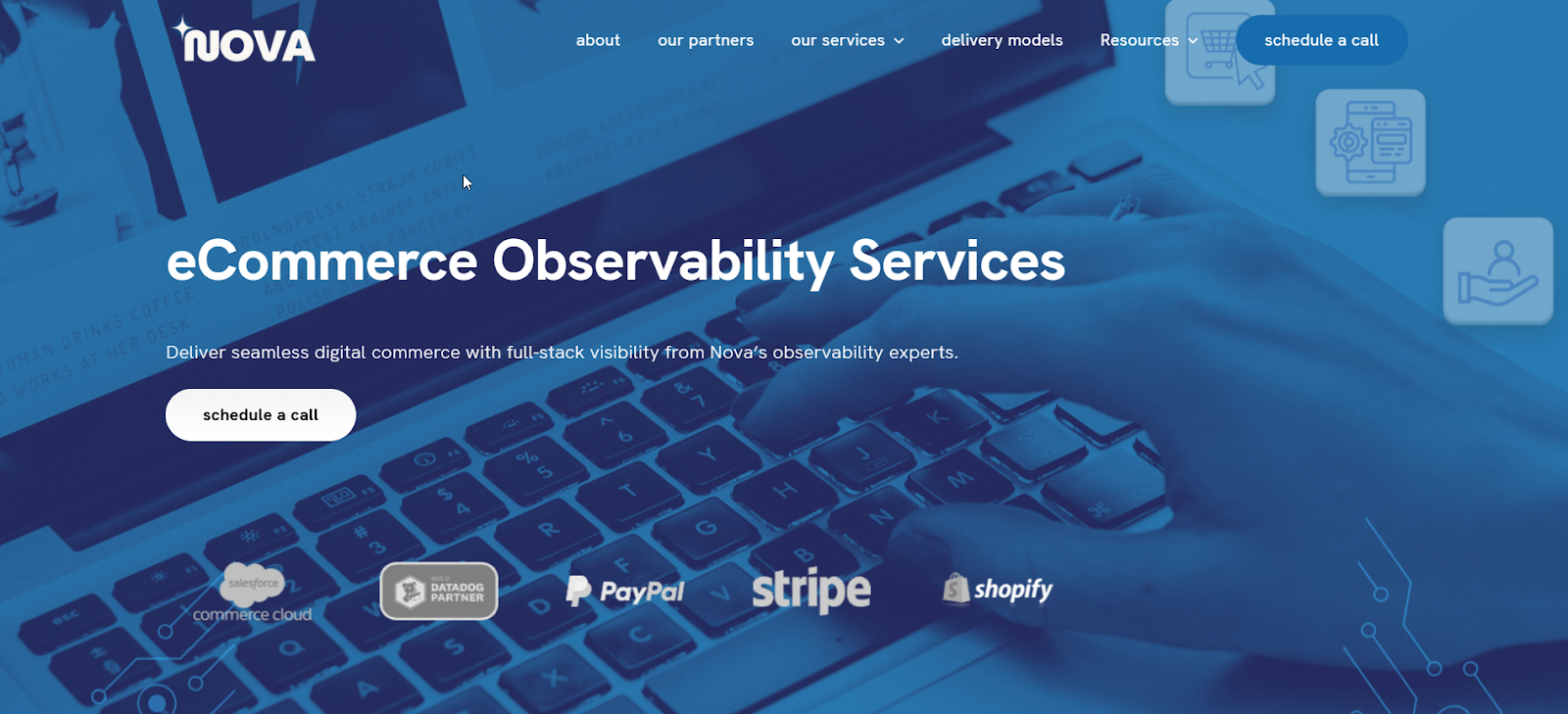 Nova Cloud offers eCommerce observability services with Datadog partnership.