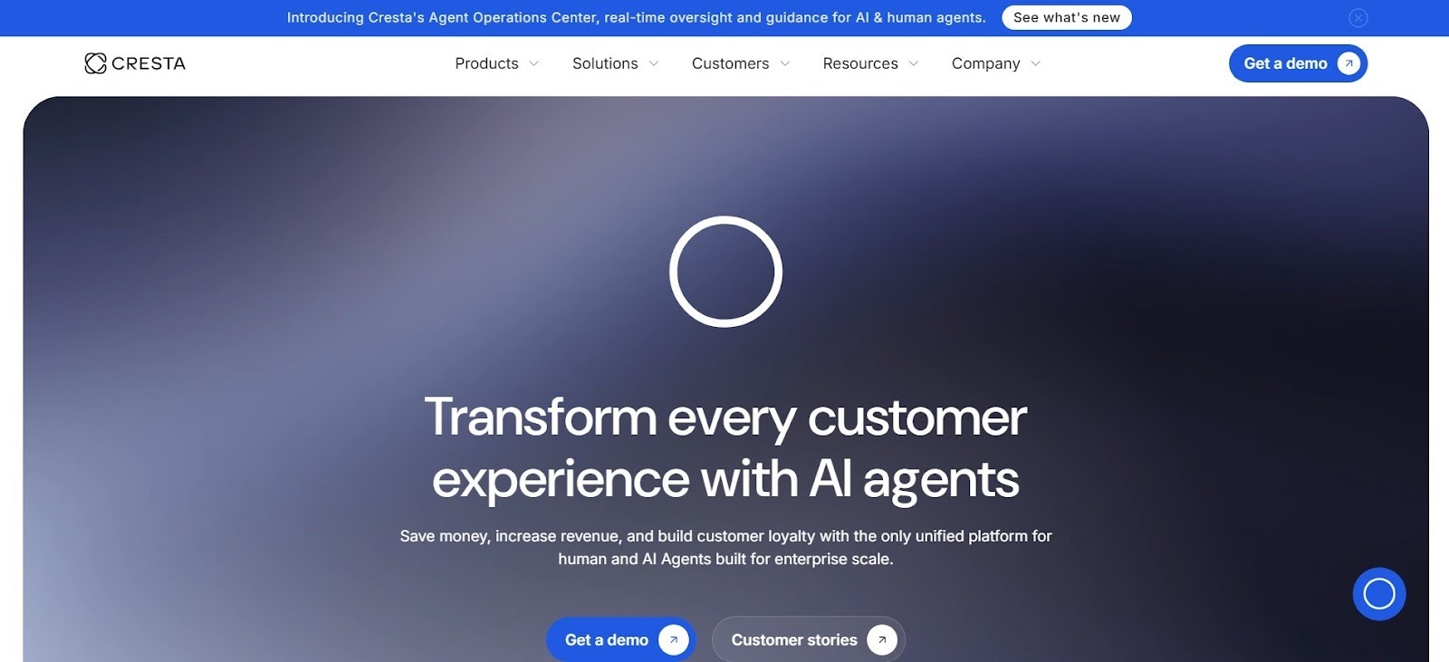 Cresta real-time AI guidance and conversation intelligence for contact center teams.