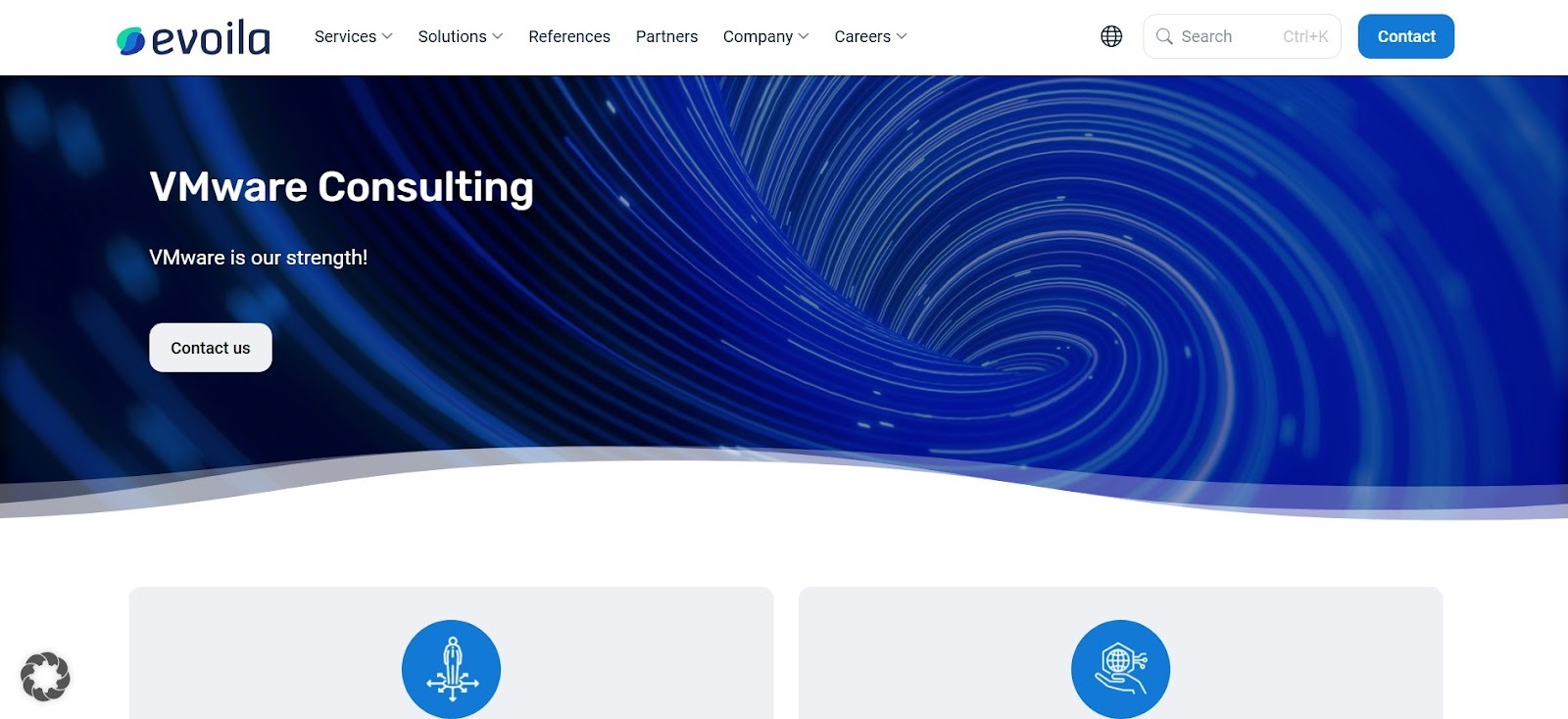 Evoila supporting VMware platforms and hybrid infrastructure operations.