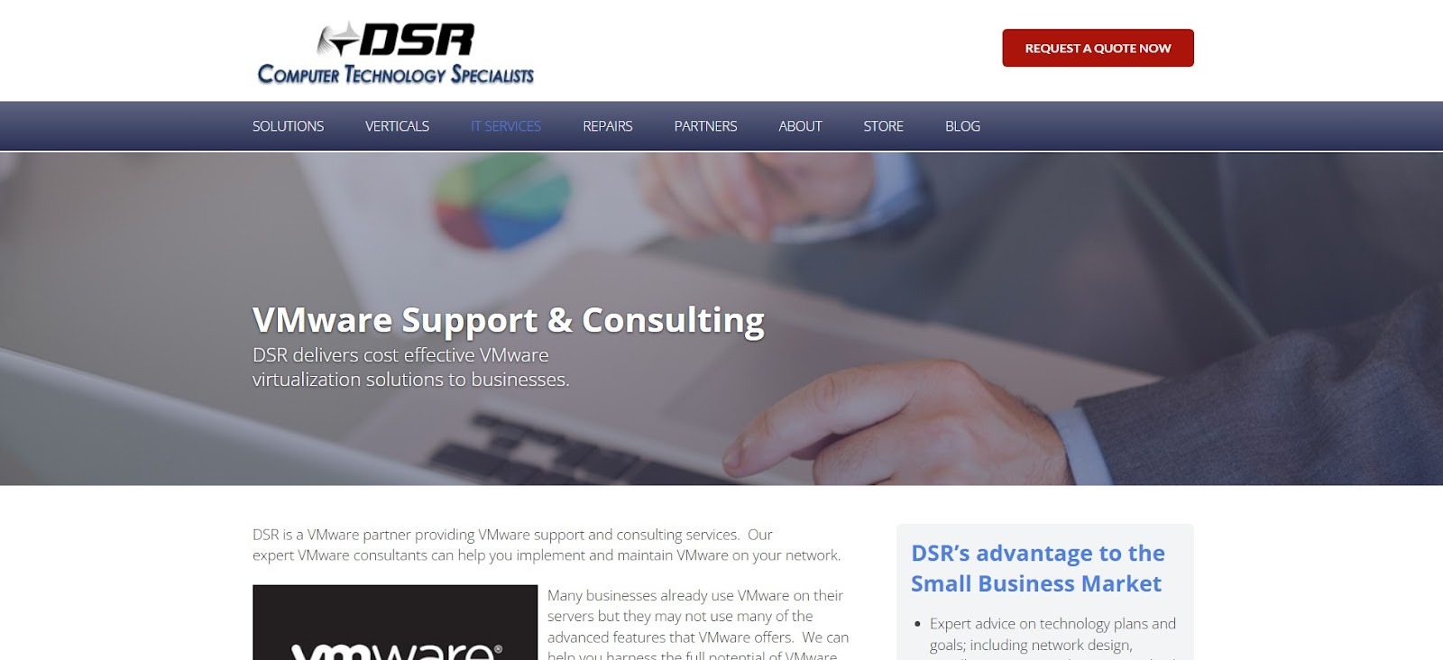 DSR Inc. providing VMware consulting and ongoing virtualization support.