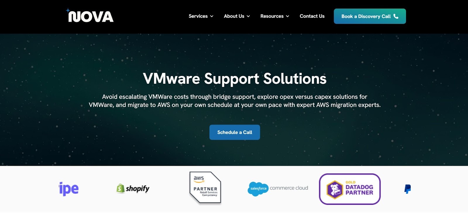 Nova enabling VMware exit strategies and AWS migration support.