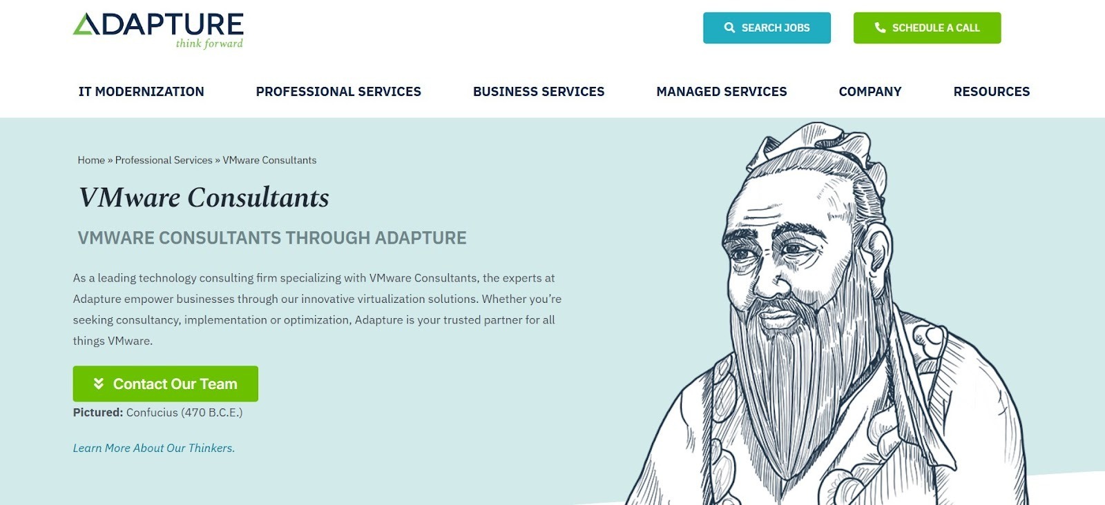 Adapture delivering VMware consulting for infrastructure modernization.
