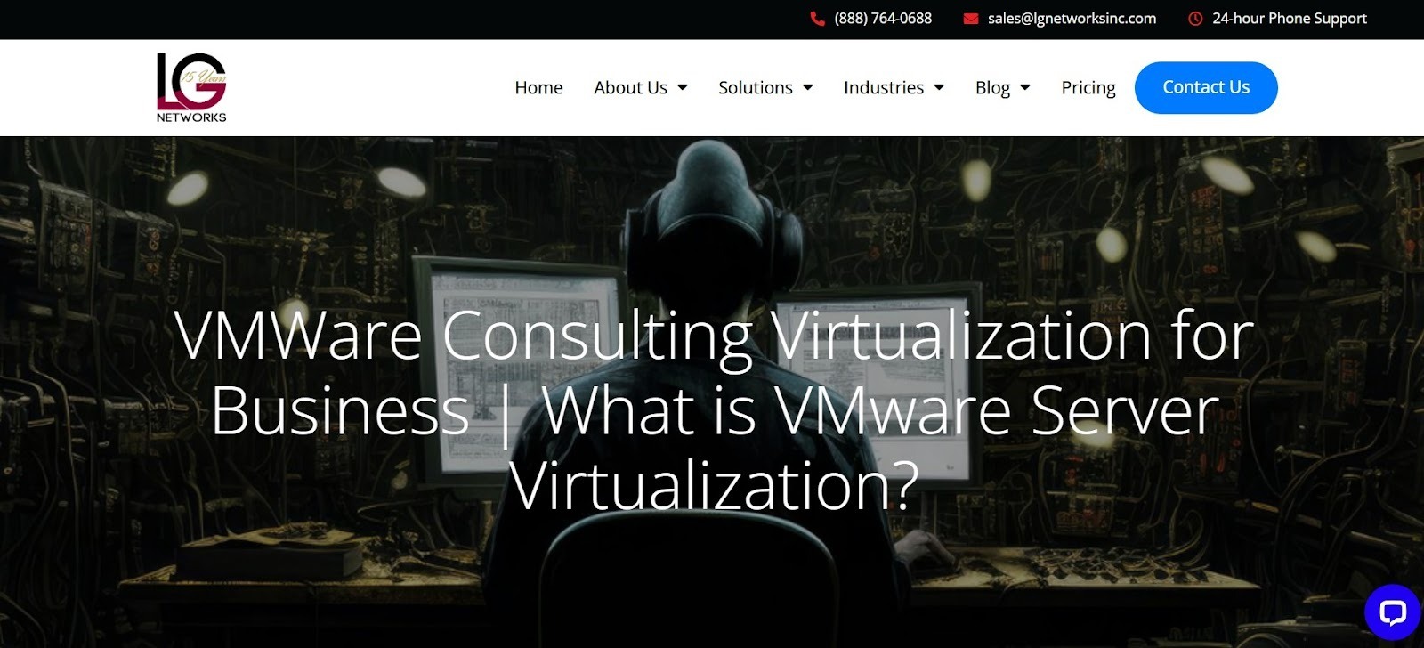 LG Networks supporting VMware virtualization for business infrastructure.