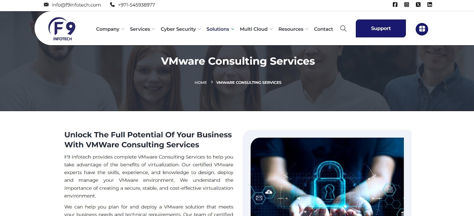 F9 Infotech providing VMware consulting across multi-cloud environments.