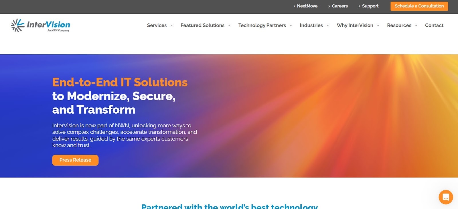 InterVision AWS consulting and IT solutions partner supporting modernization projects