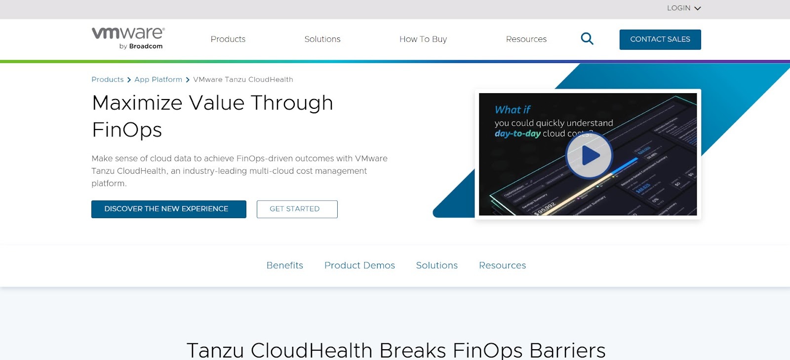 VMware CloudHealth platform for AWS cost optimization and FinOps management